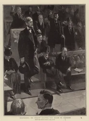 Suspenso, Sr. Dillon deixando a Câmara dos Comuns