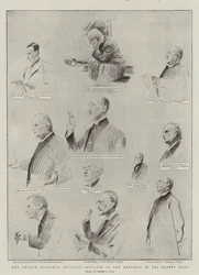 The Church Congress, Portrait Sketches nas Reuniões no Albert Hall
