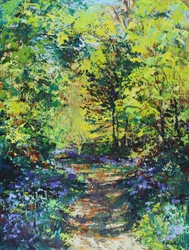 Sol de primavera no Bosque, 2021 (óleo sobre tela)