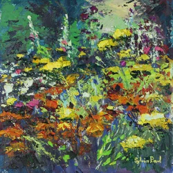 Sunny Garden Colours, 2021 (óleo sobre tela)