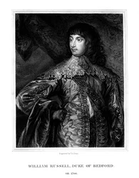 William Russell, 1º duque de Bedford, soldado britânico, 1825.