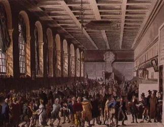 Custom House, o Quarto Longo do "Microcosmo de Londres" de Ackermann