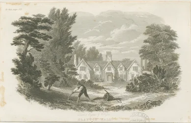 Fenton - Clayton Hall: gravura em aço, nd [c 1840] (impressão)
