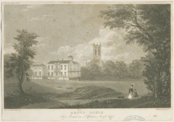Shelton - Grove House: gravura, sd [c 1843]