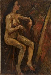 Nu de mulher sentada