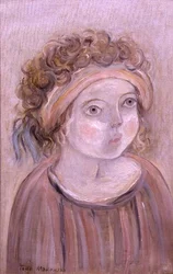 Retrato de uma criança (óleo sobre tela)