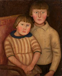 Retrato de duas crianças