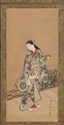 Mulher na varanda, c. 1730.