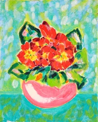 Flores vermelhas vibrantes