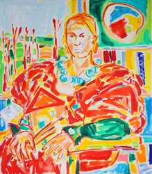 Retrato de uma mulher cheia de vida