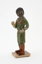 Noivo, c.700-750 (louça de barro com esmalte de chumbo-silicato e detalhes pintados)