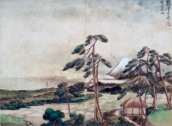 Vista da costa de Kanagawa