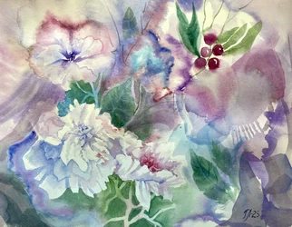 Jardim de aquarela de sonho