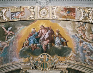 Fresco no cofre da Capela do Anjo da Guarda, de Antonio d