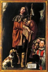 Itália, Varallo, pintura de São Roch