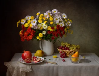 Flores e frutos de outono