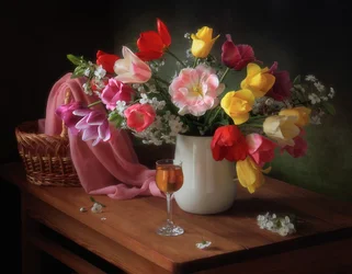 Tulipas primaveris vibrantes