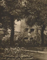 Local da prisão de Marshalsea do cemitério de St. Georges, Southwark, c1935.