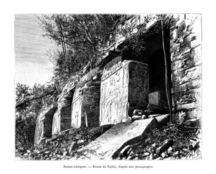 Ruínas toltecas, México, século XIX