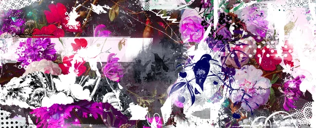 Abloom, 2015 (meios mistos sobre tela)