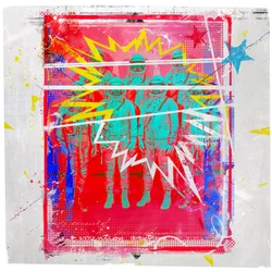 Astronaut stars, 2015 (mídia mista sobre tela)