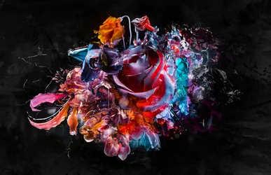 BOUQUET XVI, 2018 (mídia mista sobre tela)