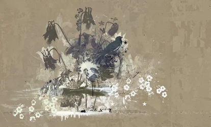Bird Bouquet, 2015 (Colagem sobre tela)