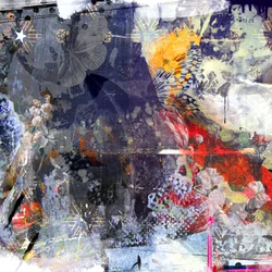 Fall from grace, 2015 (mídia mista sobre tela)