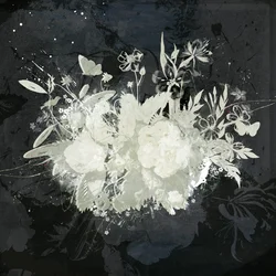 Silhueta Floral, 2015 (Colagem sobre tela)