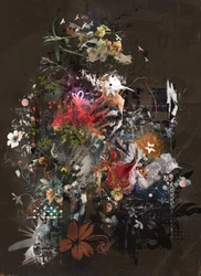 Floralies, 2018 (Colagem sobre tela)
