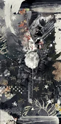 Flowerdrip, 2014 (mídia mista sobre tela)