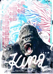 King, 2017 (Colagem sobre tela)