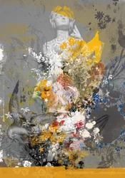 Linha de fogo, 2017 (Colagem sobre tela)