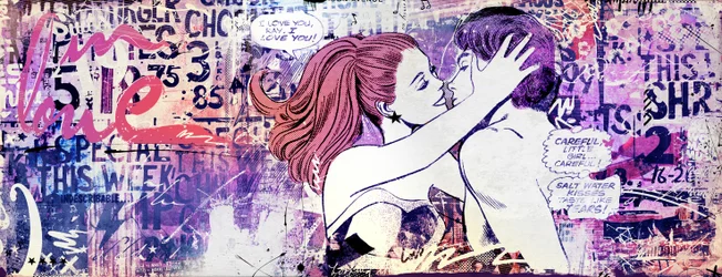 Love, 2015 (Colagem sobre tela)