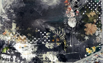 Sobre um Ramo, 2015 (Colagem sobre tela)