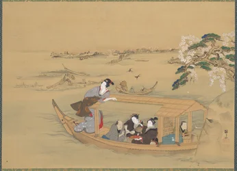 Barco de recreio no rio Sumida