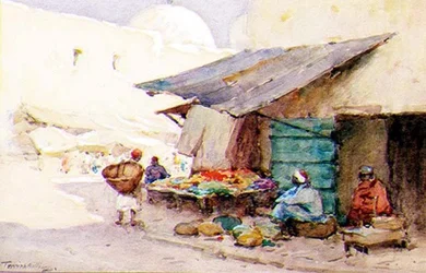 A Street Corner, Kairouan