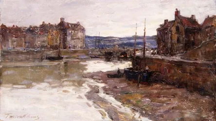 Manhã cedo, St. Valery en Caux, Normandia