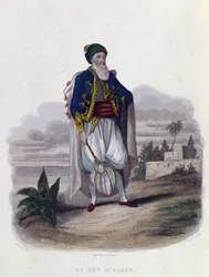 Hussein Pacha (1765-1838), o último Dey de Argel (1818-30), 1846