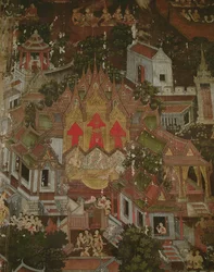 Nascimento de um príncipe, Wat Suthat, Bangkok
