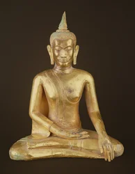 Buda sentado em meditação (bronze)