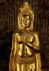 Buda em pé, do final do século XIII ao início do século XIV (ouro)