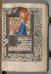Livro de Horas (Uso de Paris): Fol. 37r, Anunciação