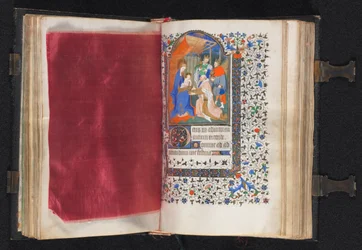 Livro de Horas de Uso de Paris: Fol. 66v, Borda Decorada, c. 1420.