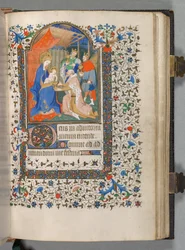 Livro de Horas de Uso de Paris: Fol. 67r, Adoração dos Magos, c. 1420.