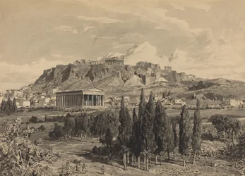 Templo de Hefesto, 1890.