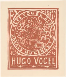 Ex libris por Hugo Vogel