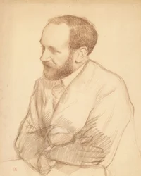 Retrato de Henri Gheon, c.1903 (giz sobre papel)