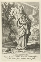 Heilige Emerenciana de Roma St. Emmerantiana (título no objeto) Feminino heiligen (título da série) Mirror Illuminated Virgin (título da série)