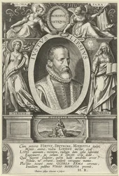 Retrato de Justus Lipsius
Ivstvs Lipsivs (título sobre o objecto)